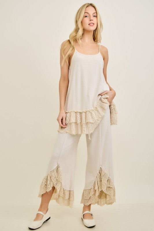 Washed Lace Cami