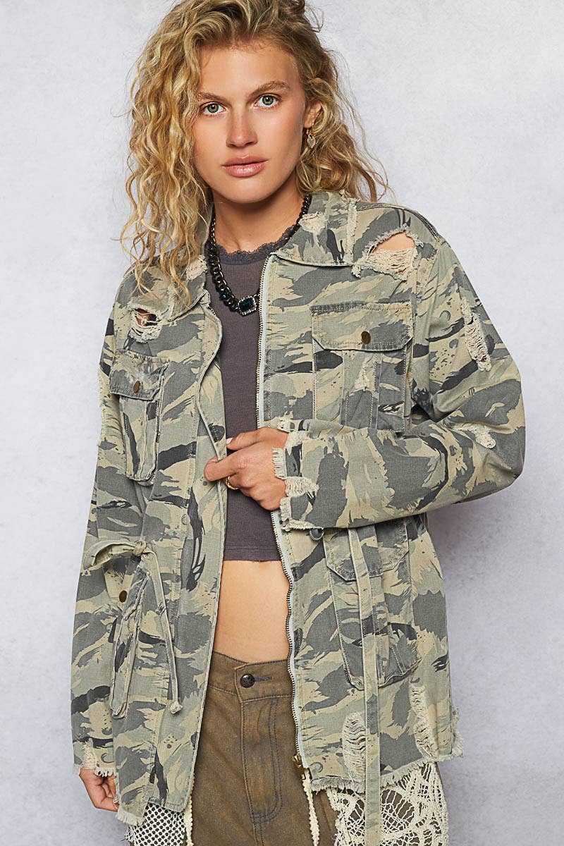 Pol: Camo Spring Jacket