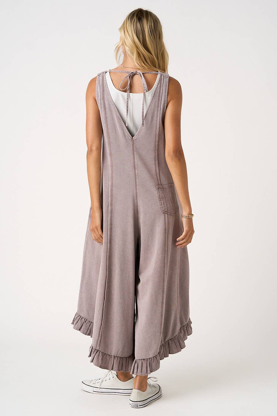 Crop Ruffle Jumpsuit