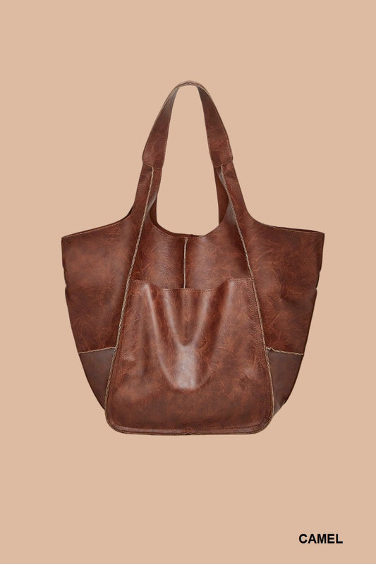 Large Vegan Leather Bag