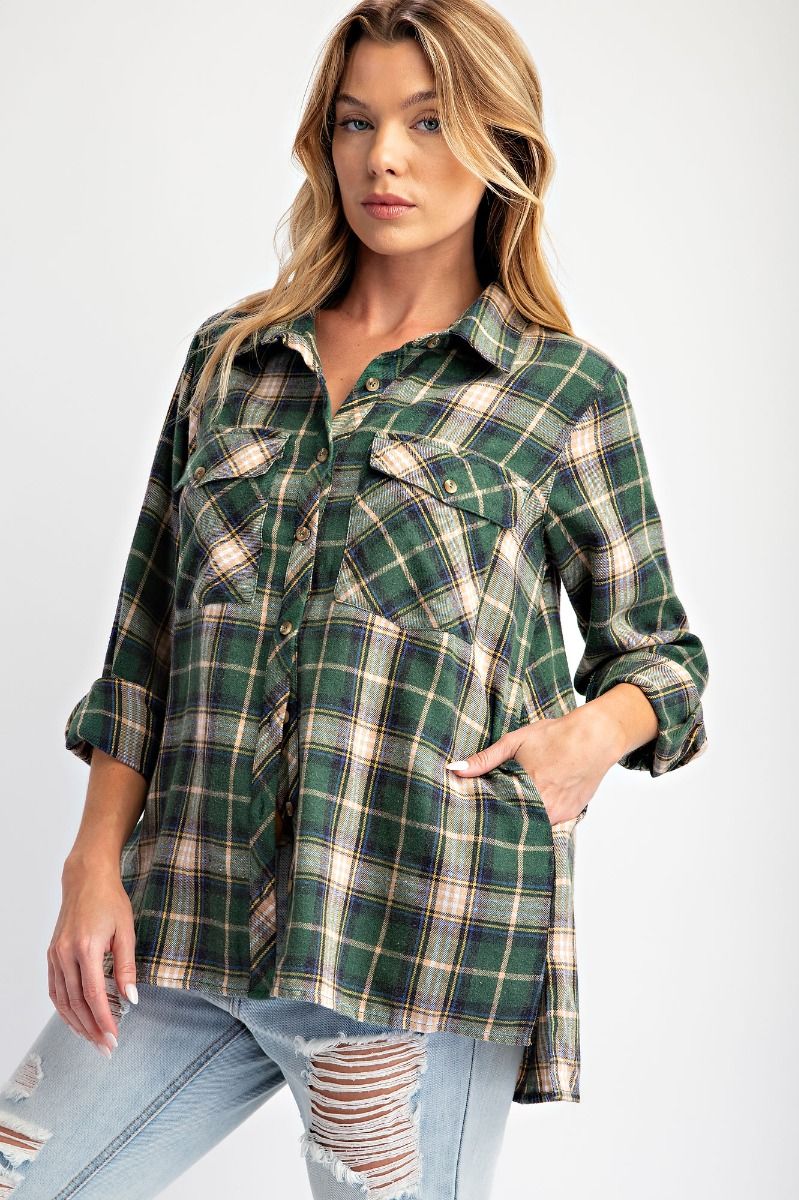 Elsie Plaid Top