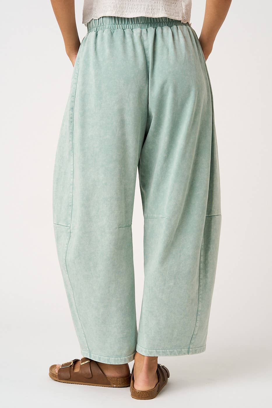 CROCHET PATCH BARREL SWEATS