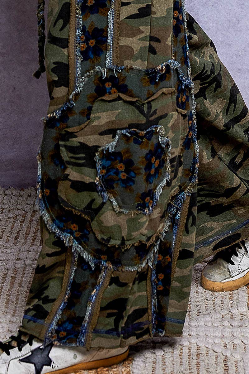 POL: Camo Patch Pants