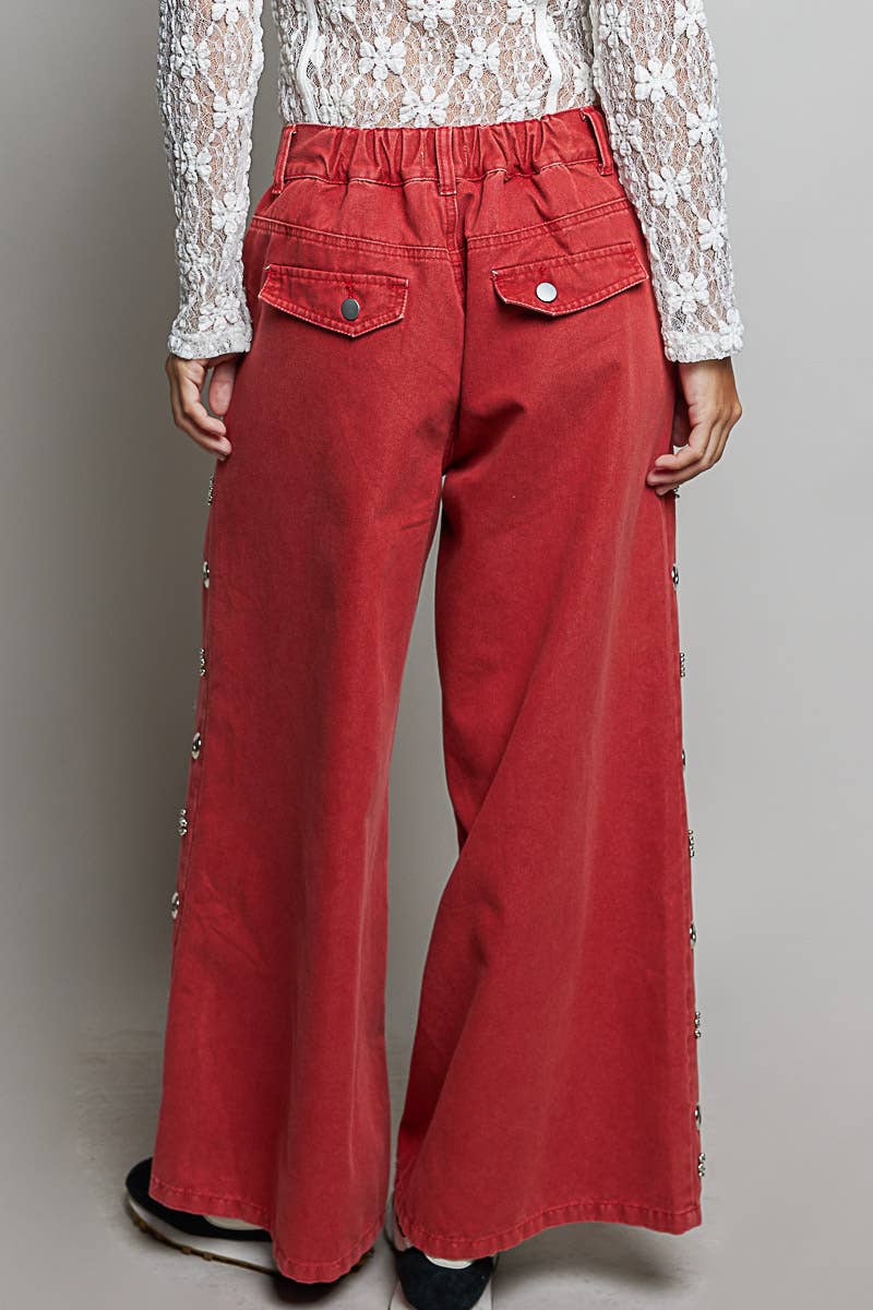 Pol: Eyelet Studded Jeans