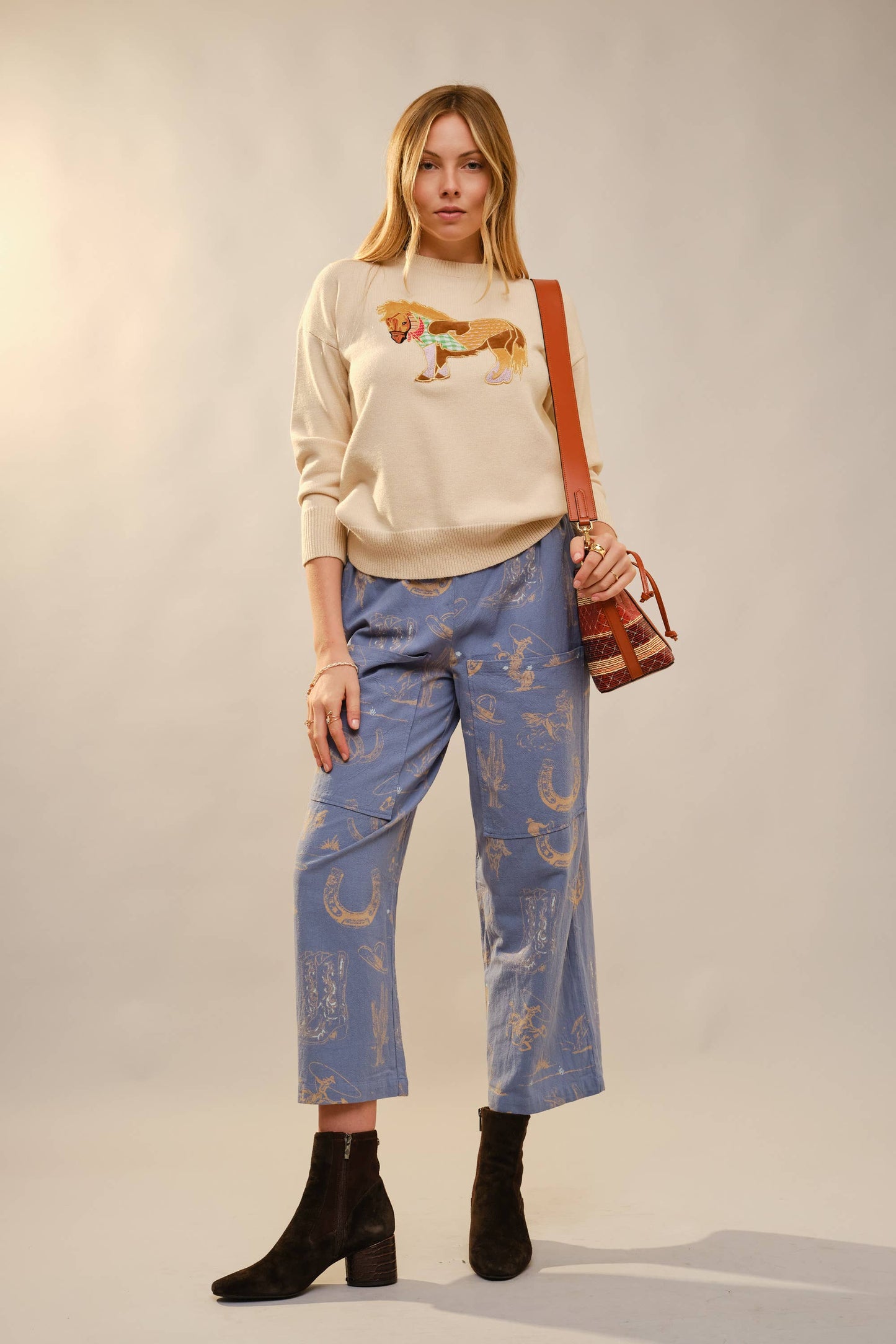 Western Printed Pants