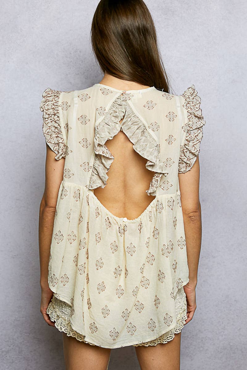 Pol: Block Print Top