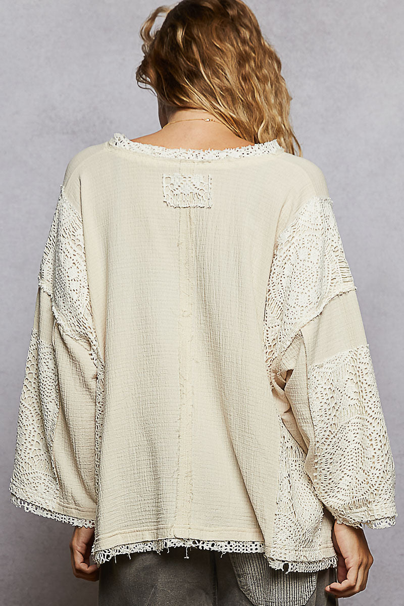 Pol: Flag Vneck Top