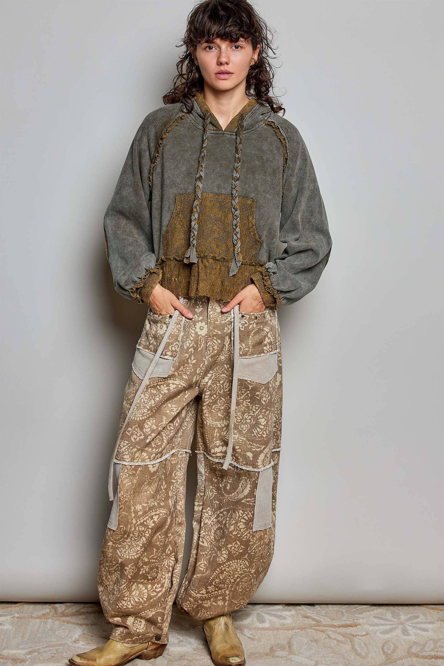 POL: Cropped Thermal Hoodie