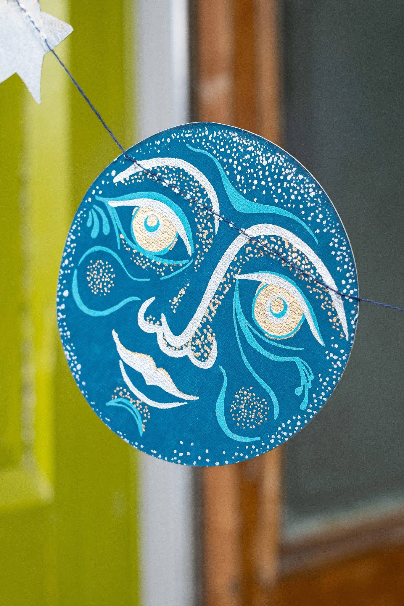 MAN ON THE MOON SEWN GARLAND