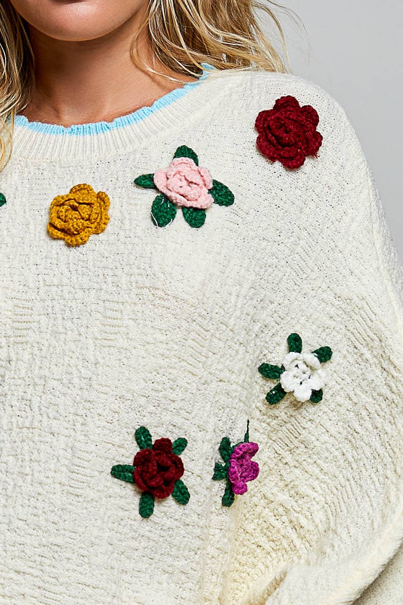 POL: Fringe Poncho Sweater