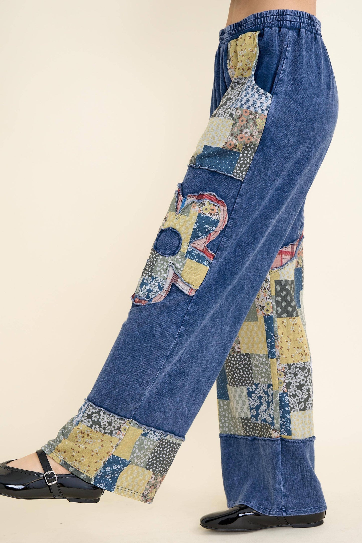 Washed Daisy Pants