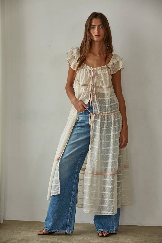 See Through Maxi Dress