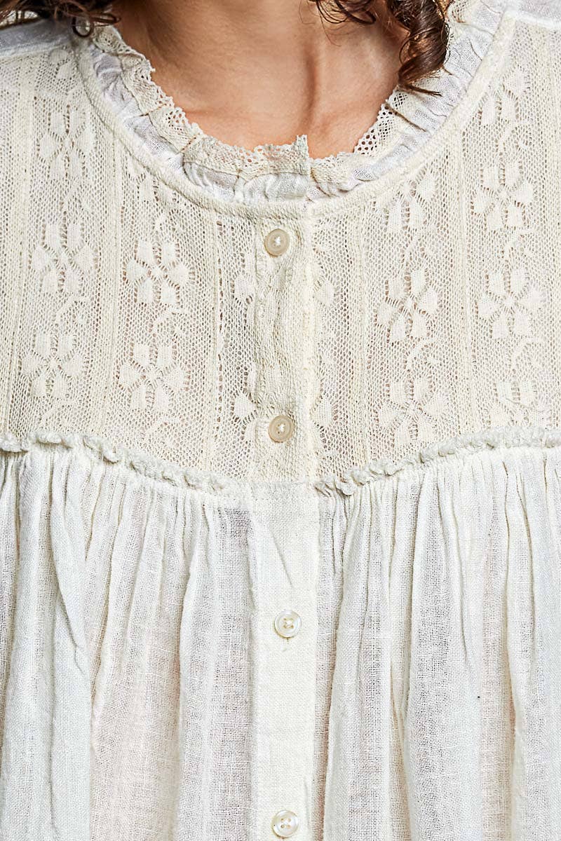 POL: Flowy Lace  Blouse