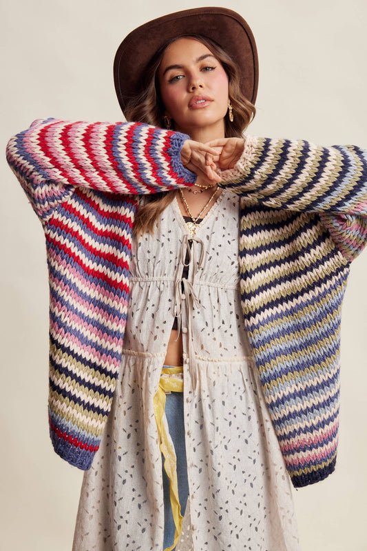 Happy Day Striped Cardi