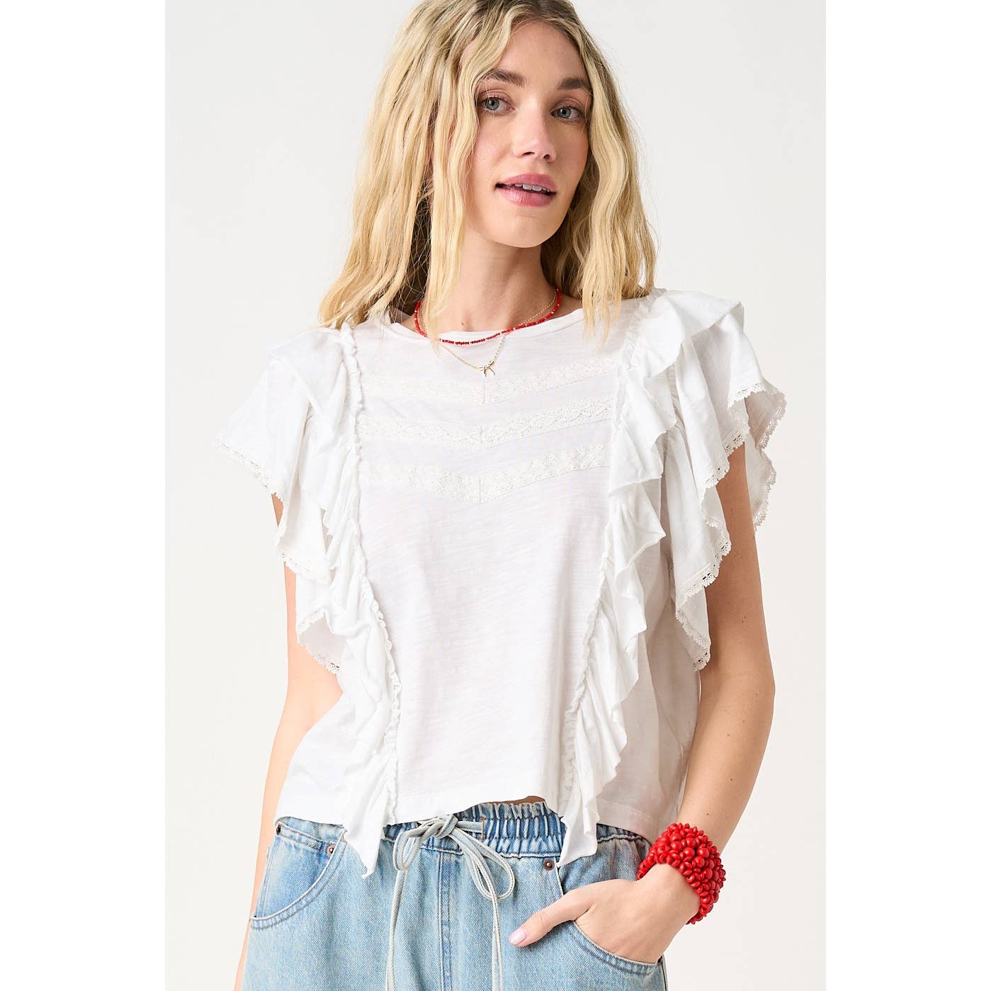RUFFLED UP TOP