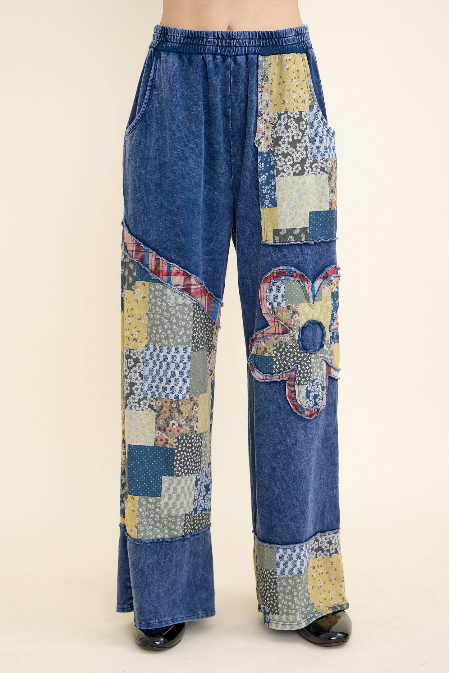 Washed Daisy Pants