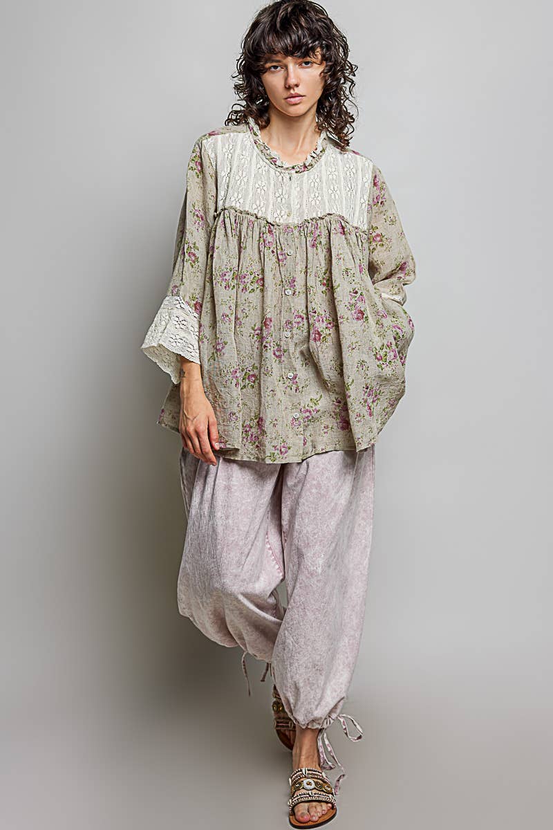 POL: Flowy Lace  Blouse