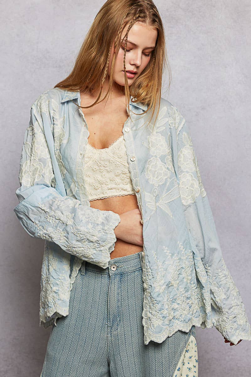 POL: Scalloped Edge Shirt