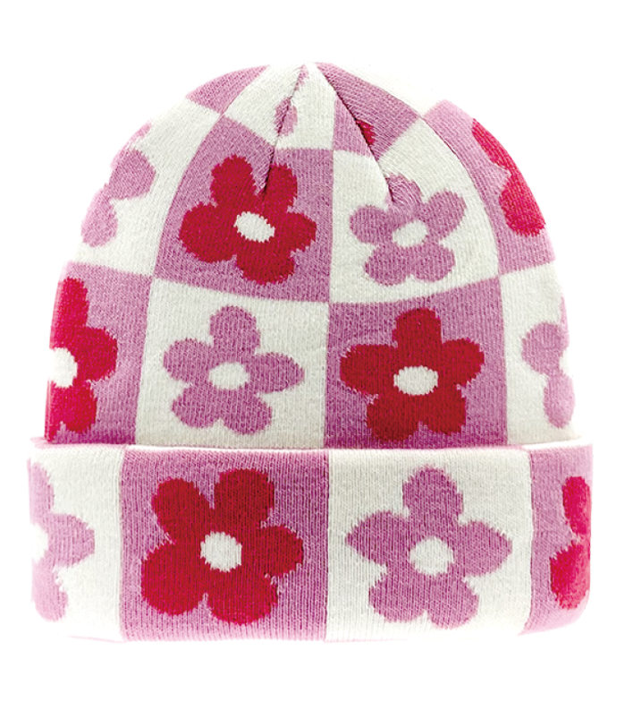 Retro Flower Beanie