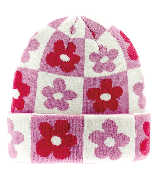 Retro Flower Beanie