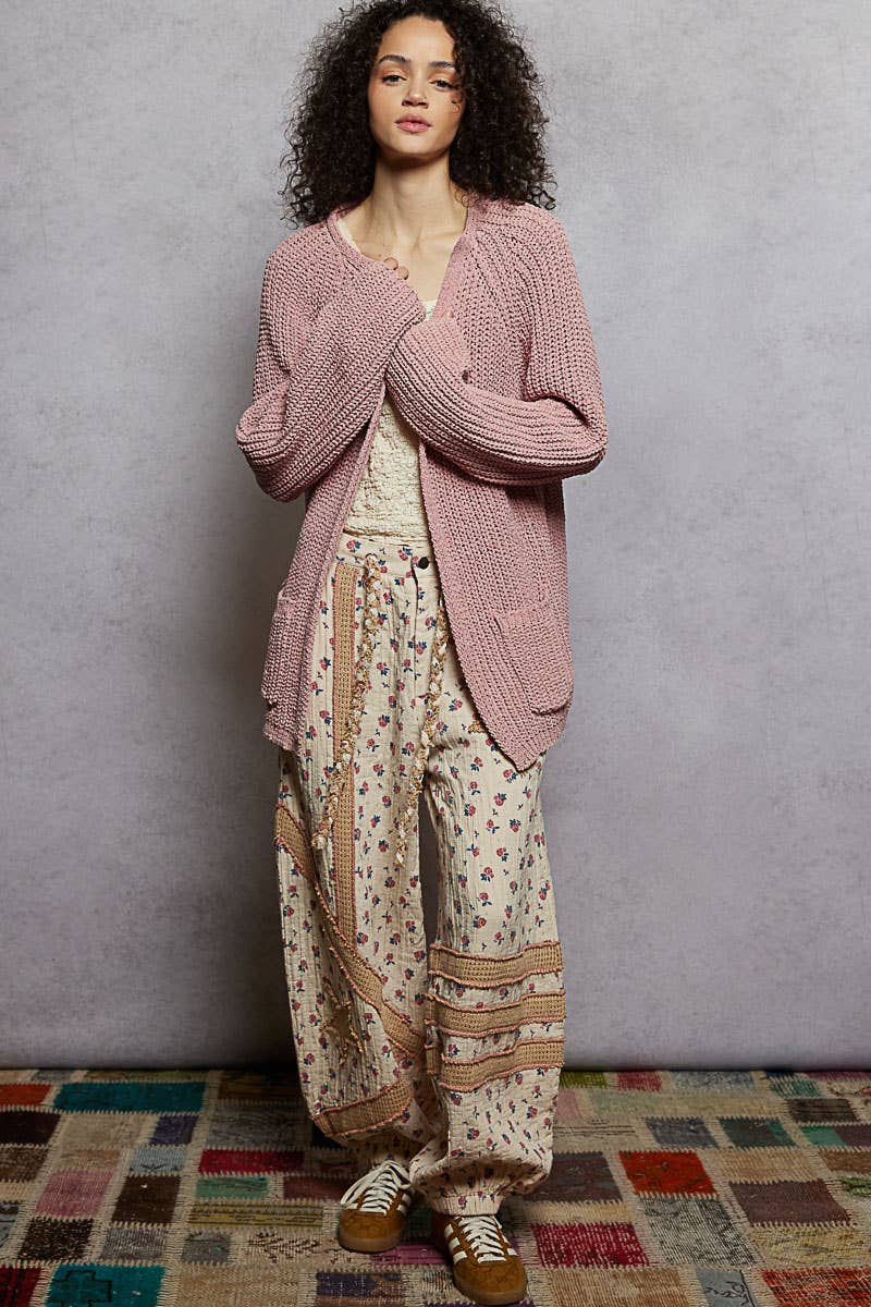 POL: Chenille Open Cardi