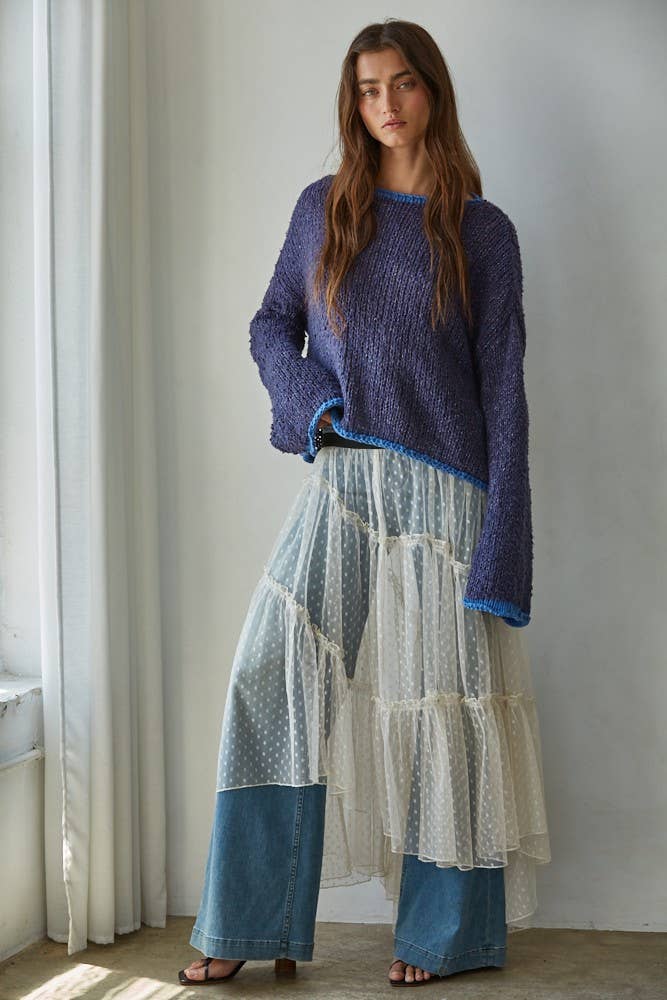 Swiss Dot Mesh Skirt