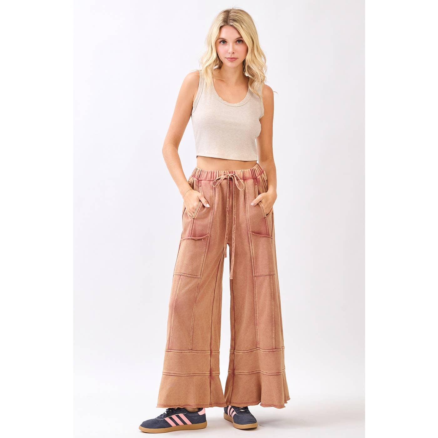 Terry Ruffle Pants