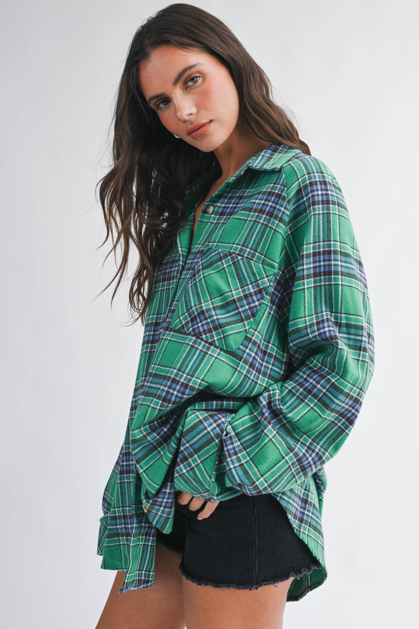 Oversized Flannel  Shirt