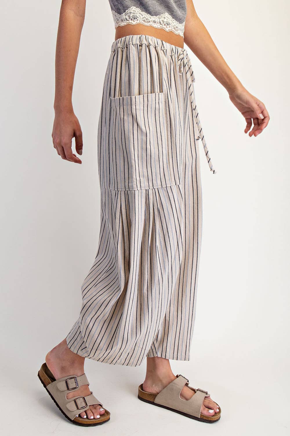 STRIPE LEG PANTS