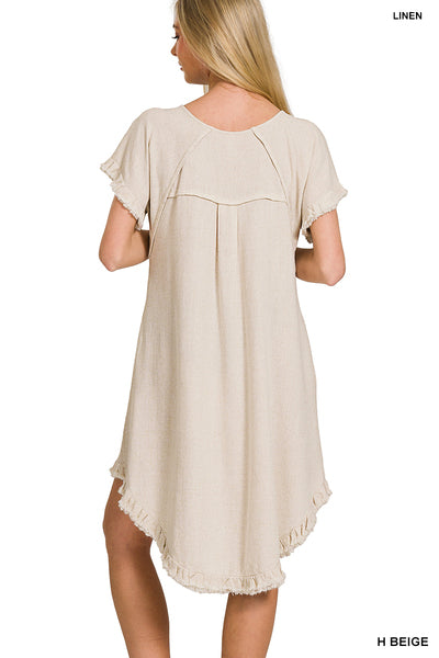 Linen Blend Dress