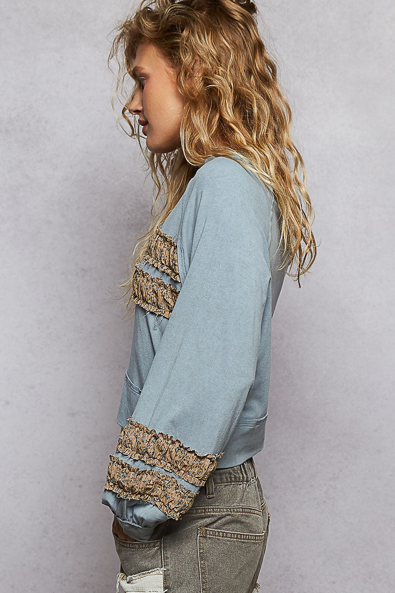 POL: Stripe Detail Top