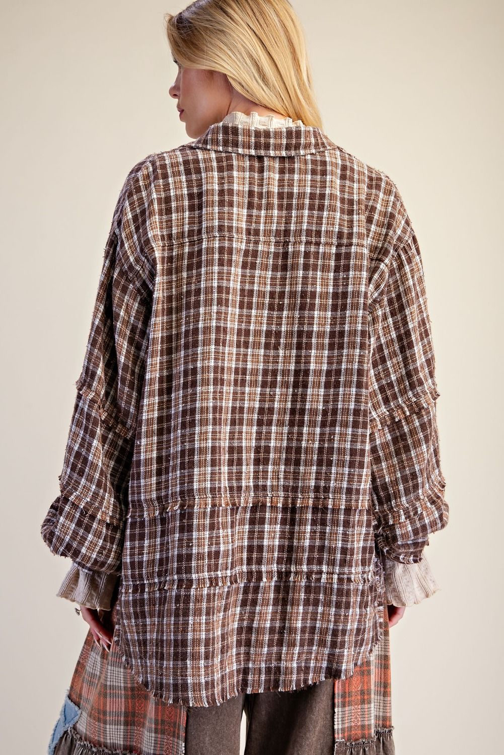 Distressed Plaid Flannel