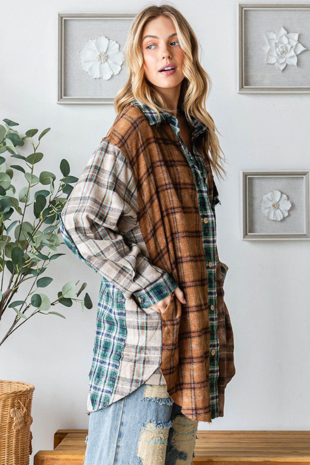 Cara Plaid Top