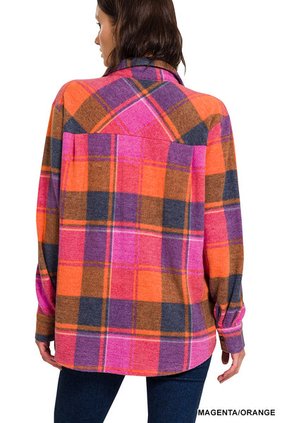 Polar Plaid Fleece Shacket