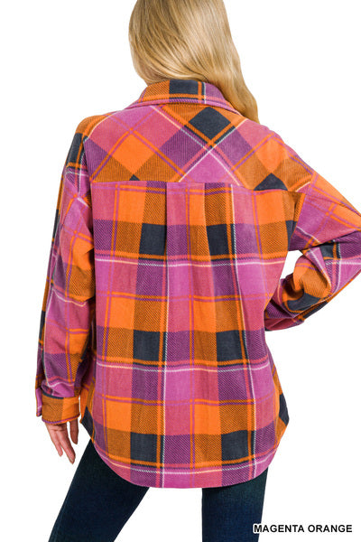 Polar Plaid Fleece Shacket