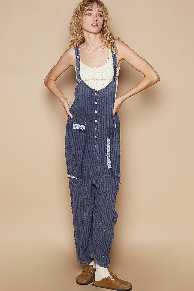 Textured Dreamy Overalls