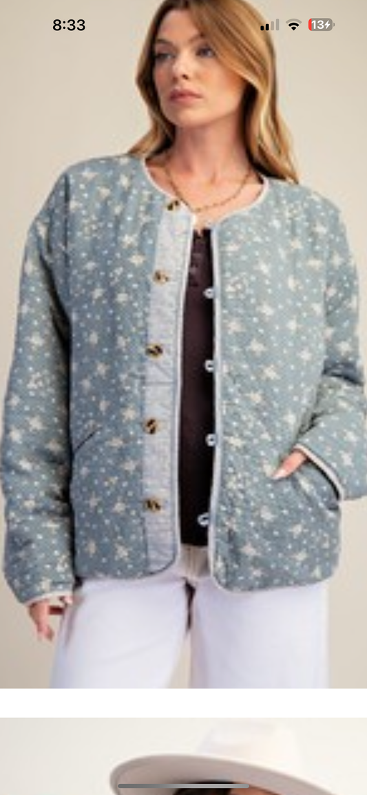 Floral Quilted Jacket
