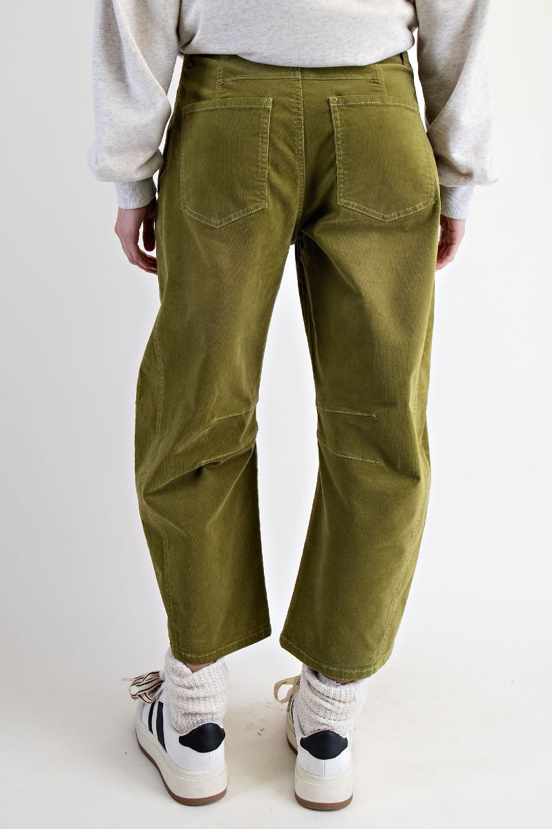 Corduroy Barrel Pants