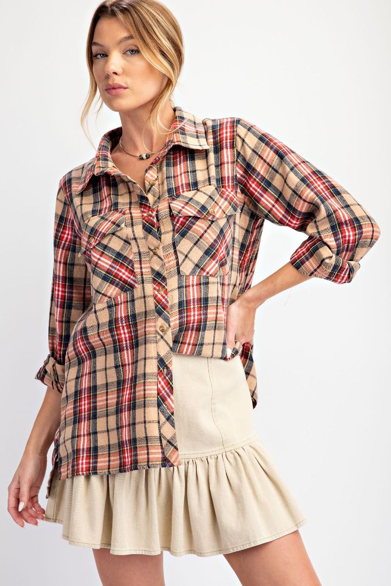 Elsie Plaid Top