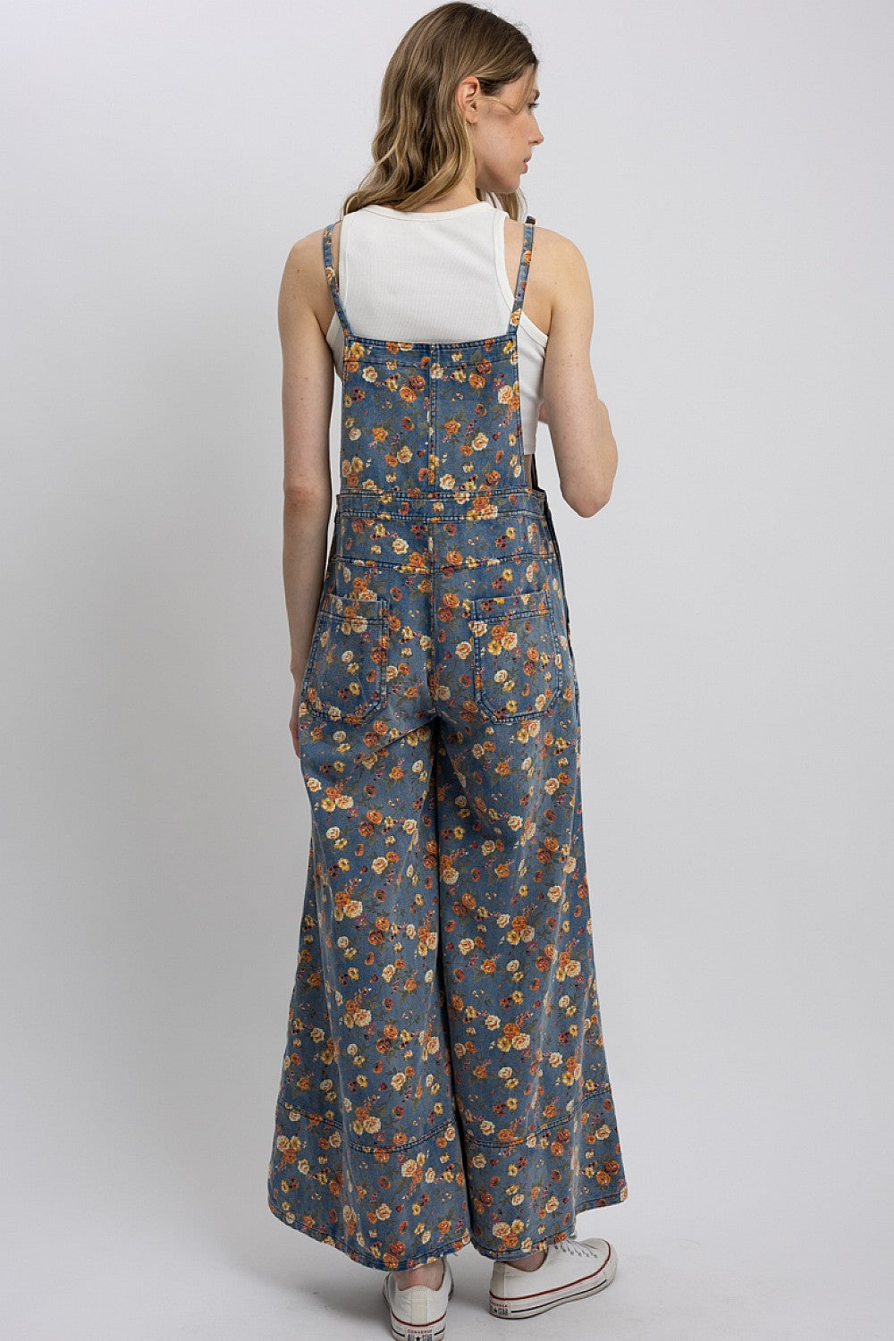 Strappy Wide-leg Overalls