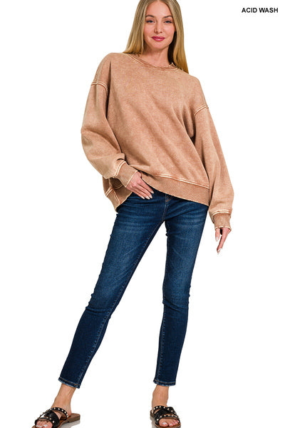 Frieda Acid Wash Pullover