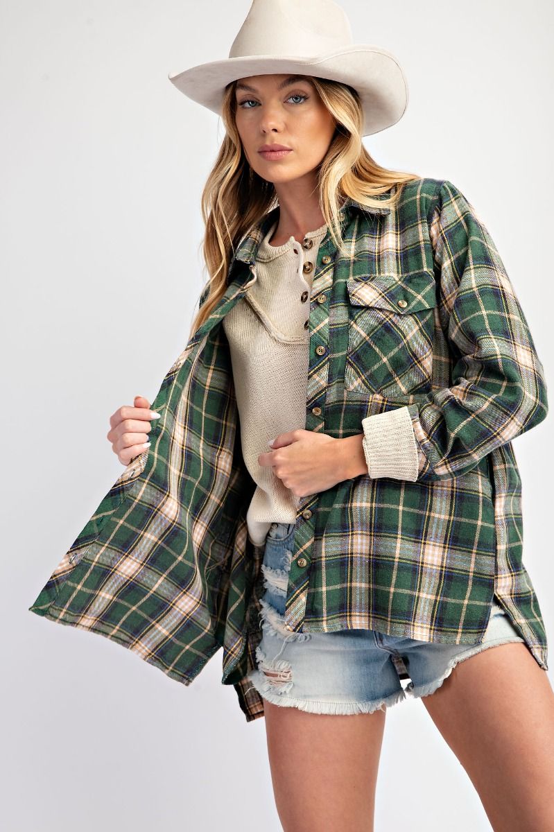 Elsie Plaid Top