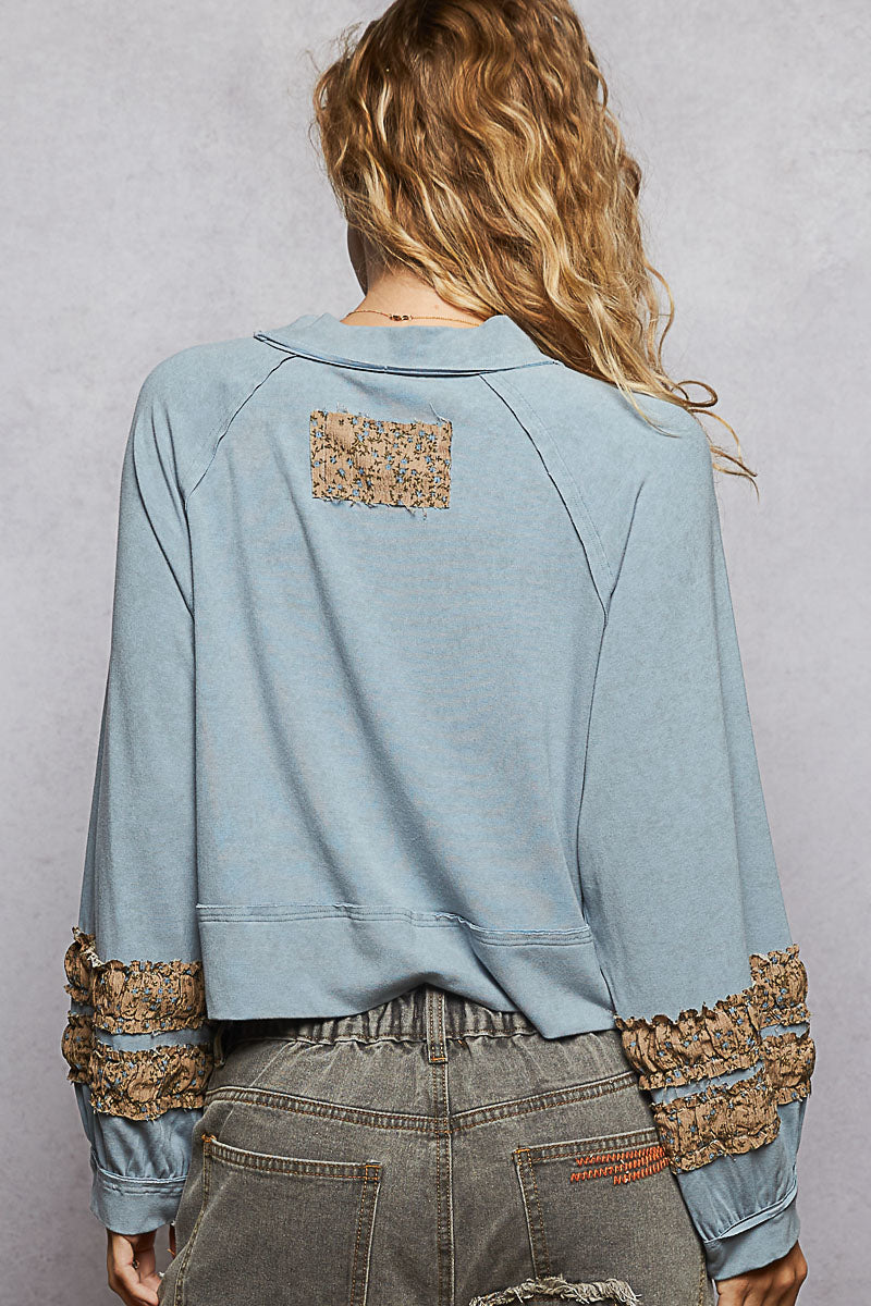 POL: Stripe Detail Top