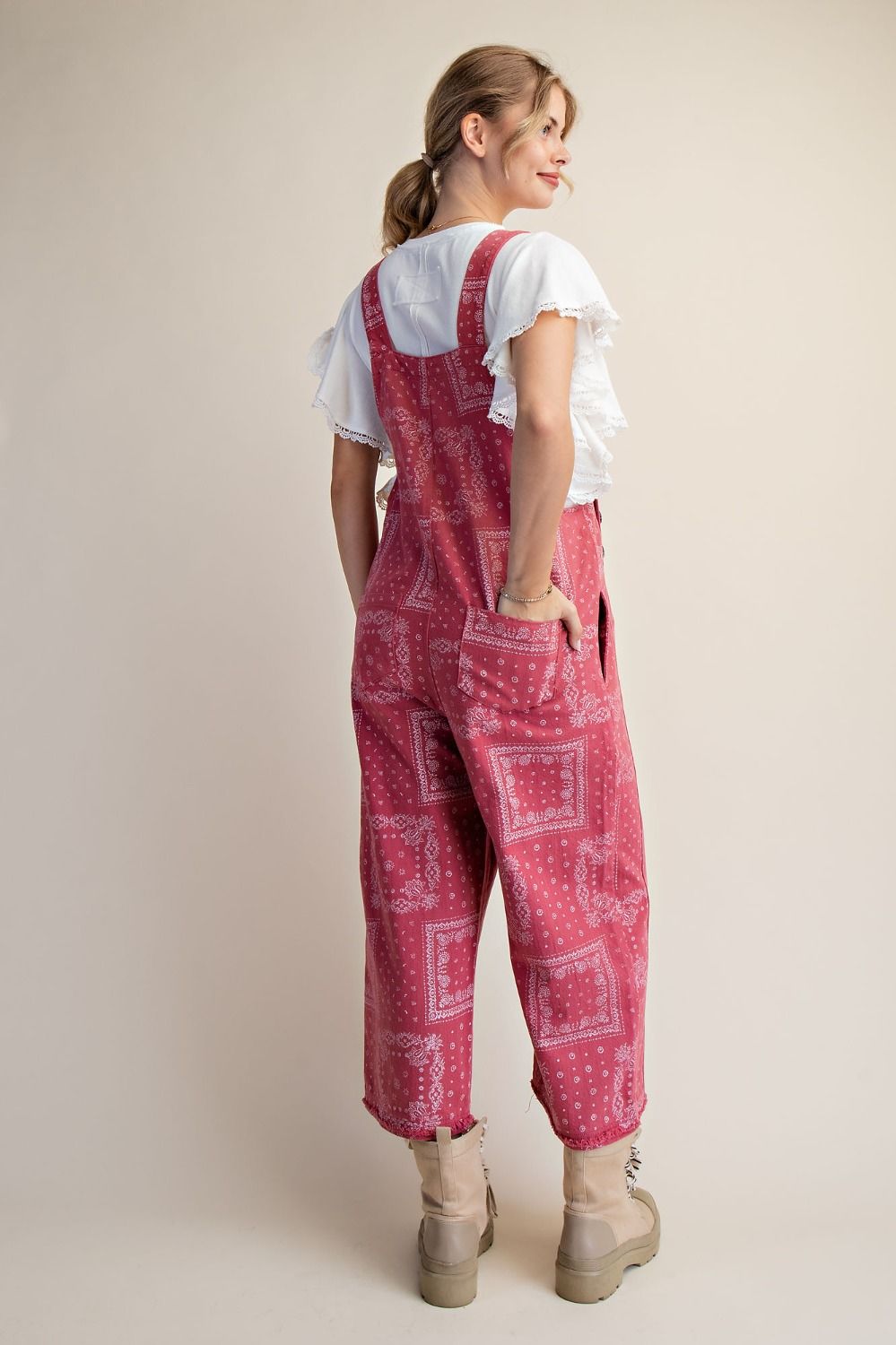Bandana Print Overlls