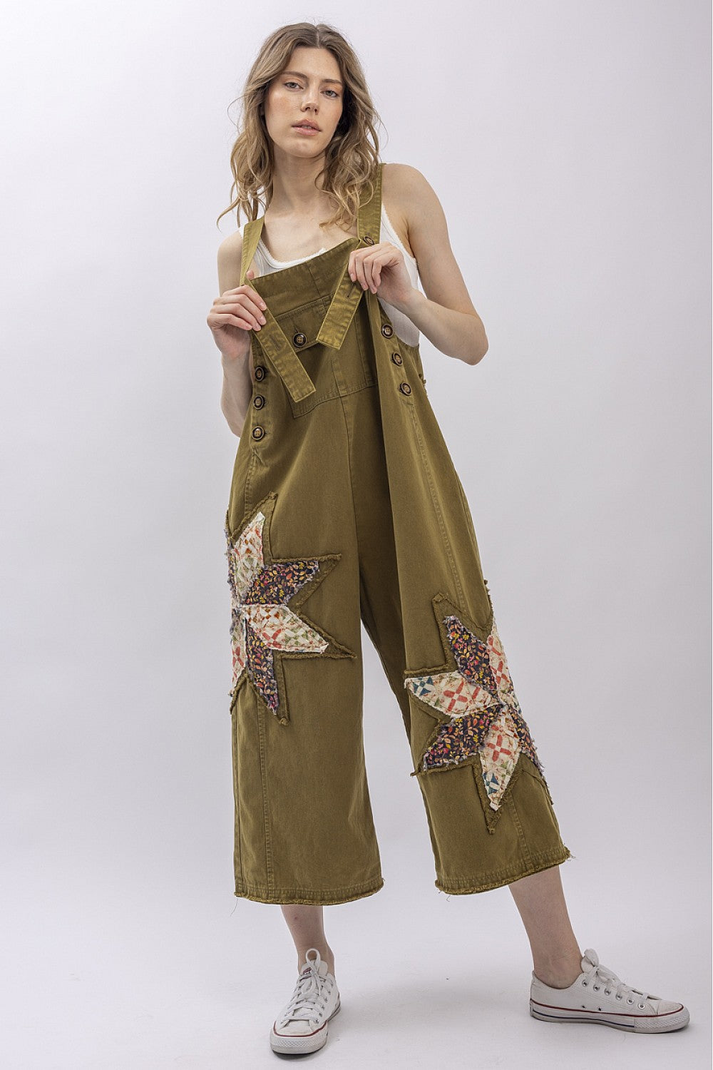 Patchwork Overalls