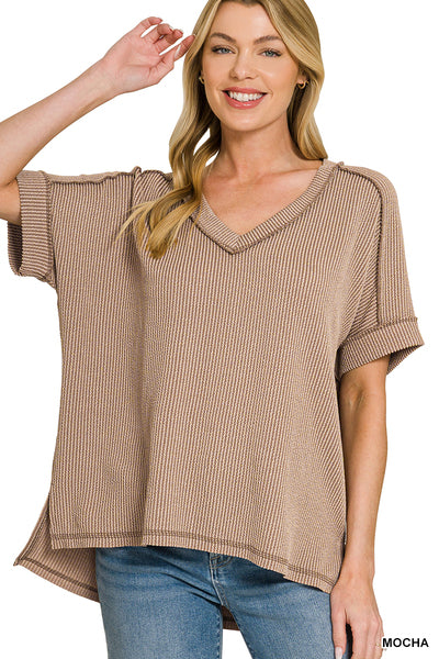 Raised Ribbed Tee