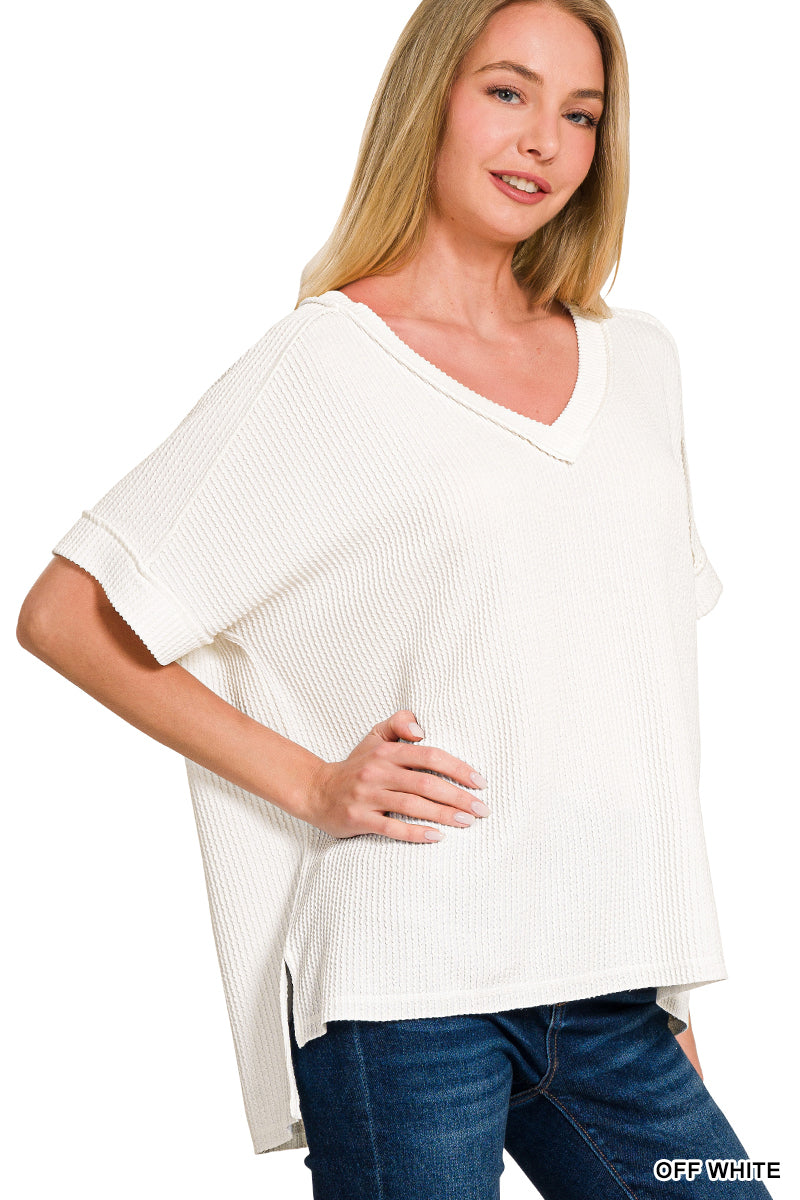 Raised Ribbed Tee