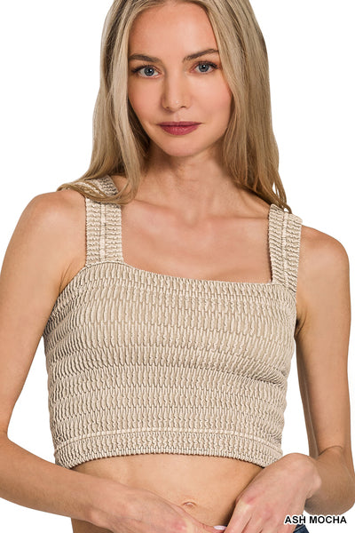 Stone Washed Bra Top