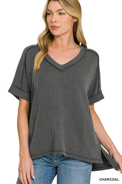 Raised Ribbed Tee