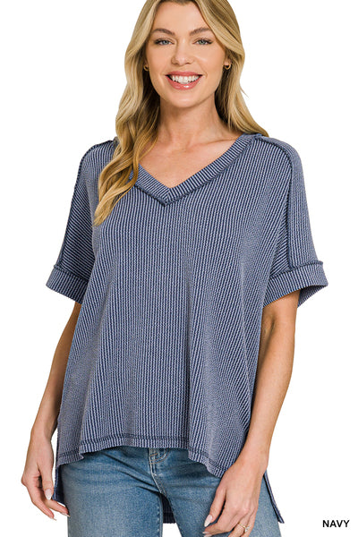 Raised Ribbed Tee